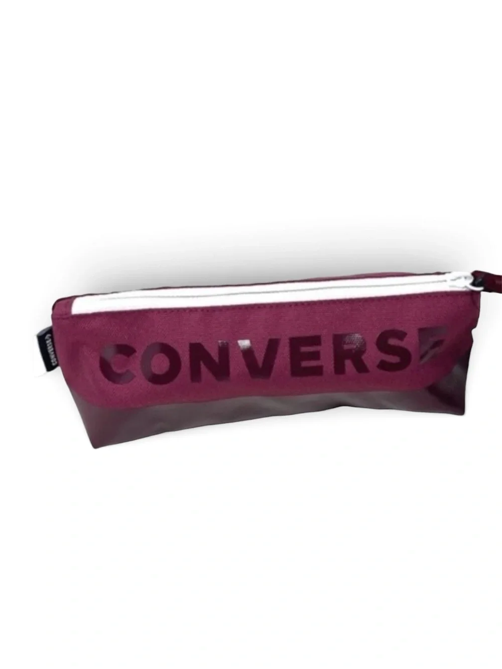 CONVERSE SPEED SUPPLY CASE PENCIL POUCH MAKE UP BAG (Maroon) NWOT